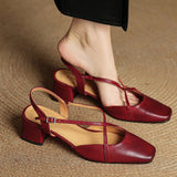 Chloé | Slingback-pumps med korslagda remmar