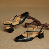 Chloé | Slingback-pumps med korslagda remmar