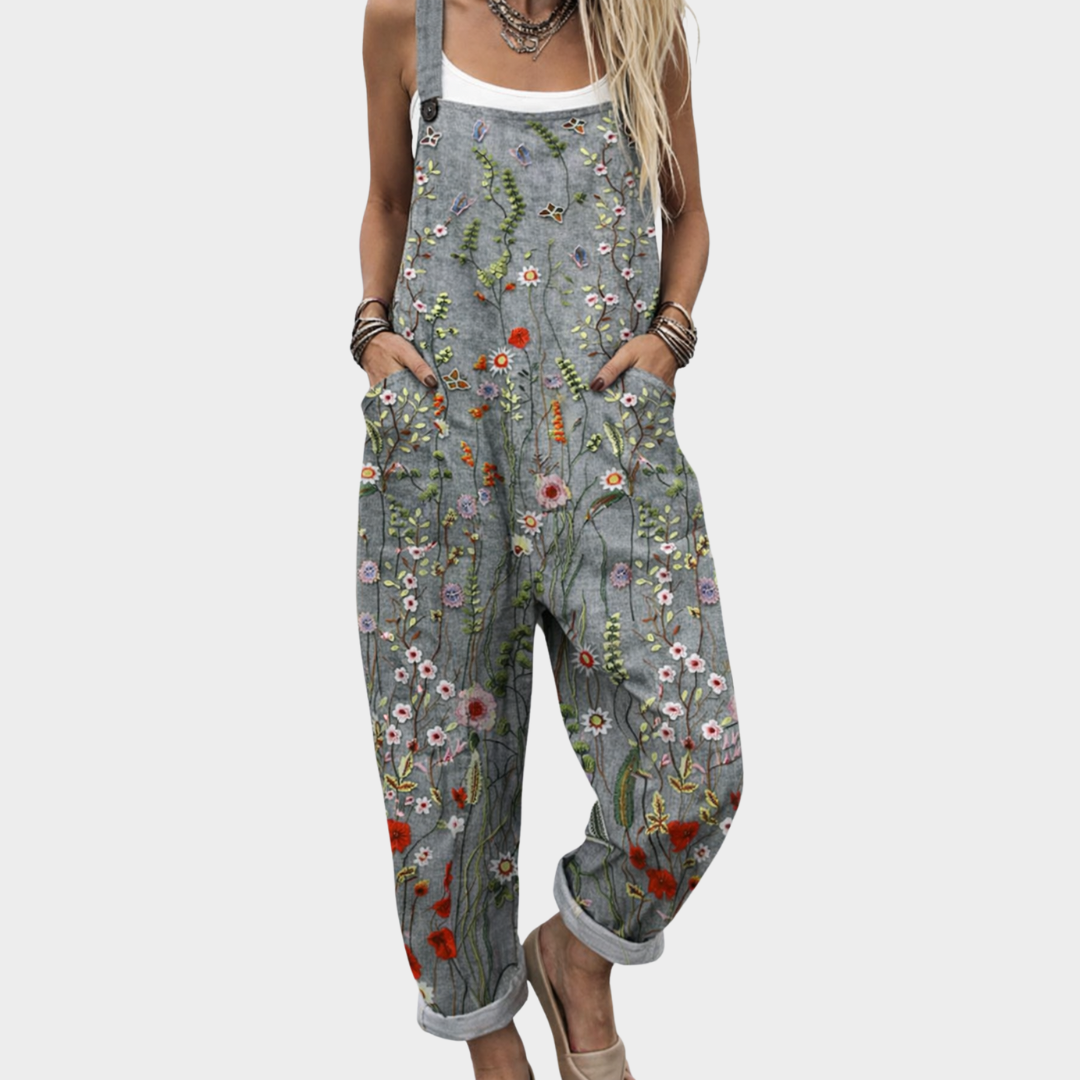 Freja | Mönstrad bekväm jumpsuit