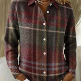Produktbild – Emily – Stickad rutig blus