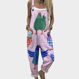Livia | Mönstrad bekväm jumpsuit