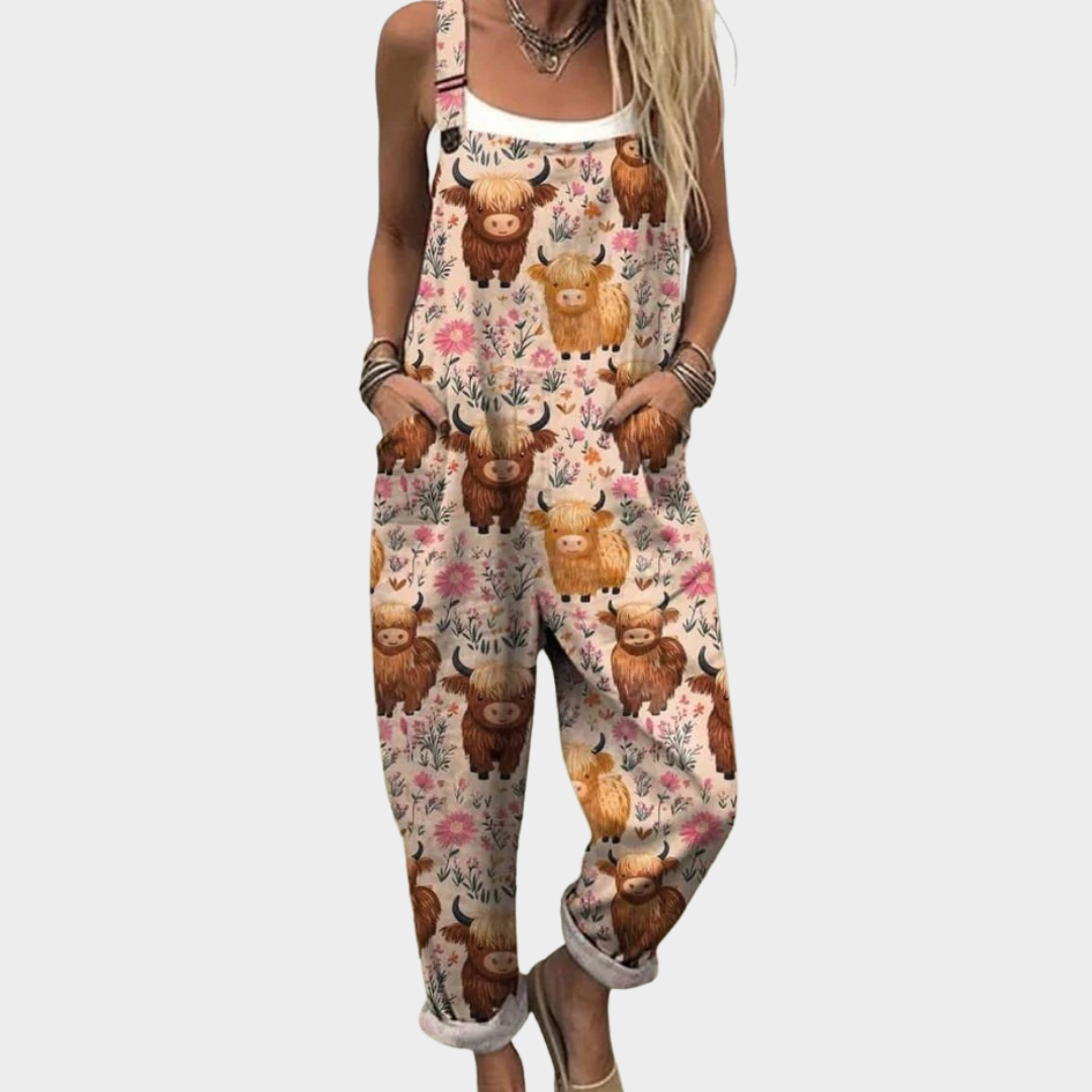 Elise | Mönstrad bekväm jumpsuit