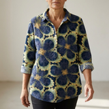 Delphine | Elegant mönstrad skjorta