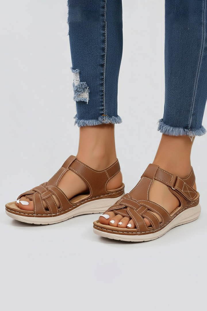 Produktbild – Lauren – Damens Öppen Tå Rem Sandaler