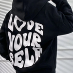 Produktbild – Eleanor – Damhoodie med dragsko och framfickor