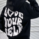 Produktbild – Eleanor – Damhoodie med dragsko och framfickor