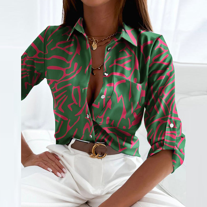 Emmy | Elegant blus med krage