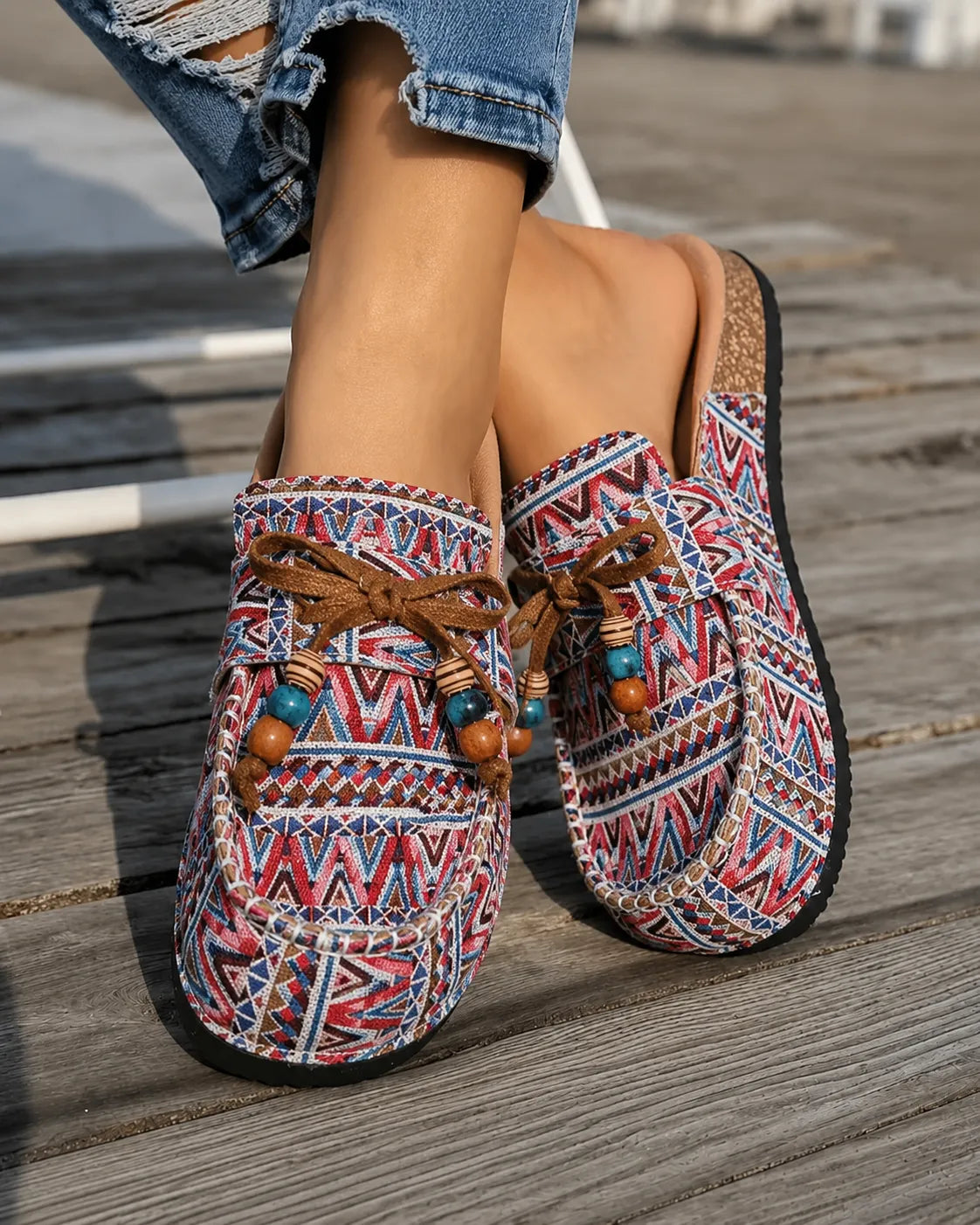 Sylvie | Vadderade bohemiska loafers