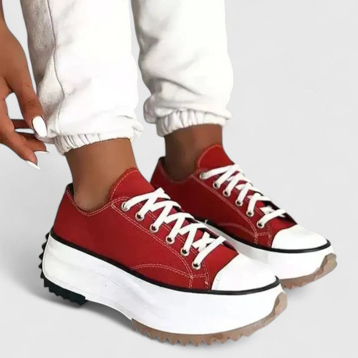 Produktbild – Kelly – Dam Sneakers med Snörning för Komfort Hela Dagen