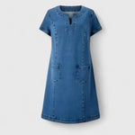 Produktbild – Christine – Elegant Denim Klänning