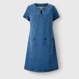 Produktbild – Christine – Elegant Denim Klänning
