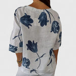 Produktbild – Isabel – Elegant blommig blus