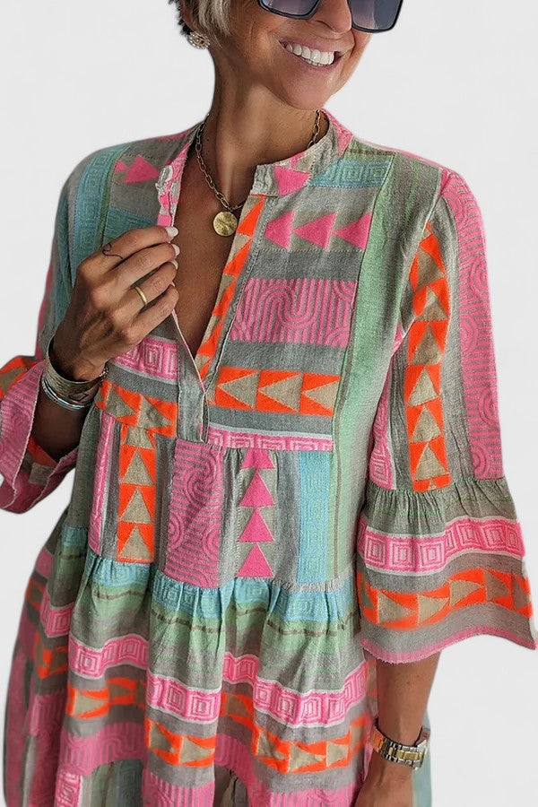 Produktbild – Gisara – Bekväm Boho Klänning