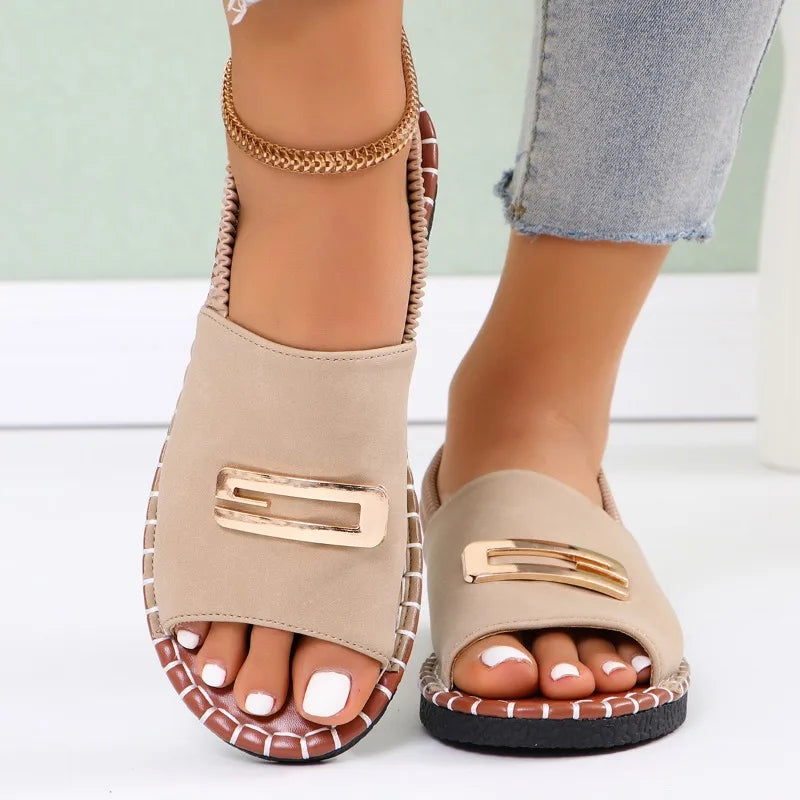 Produktbild – Gianna – Ortopediska Sandaler Med Kilklack