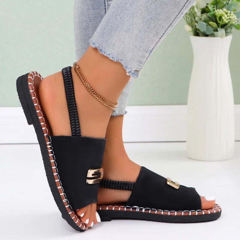 Produktbild – Gianna – Ortopediska Sandaler Med Kilklack