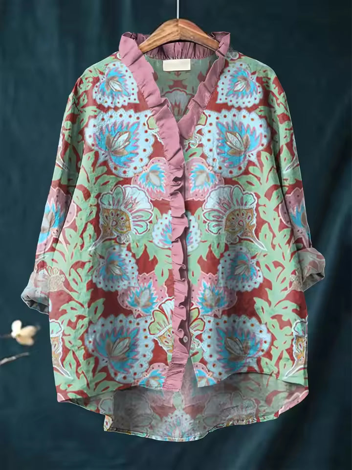 Mia | Blus med avslappnad stil