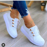 Produktbild – Serena – Ortopediska Platåsneakers Med Rund Tå