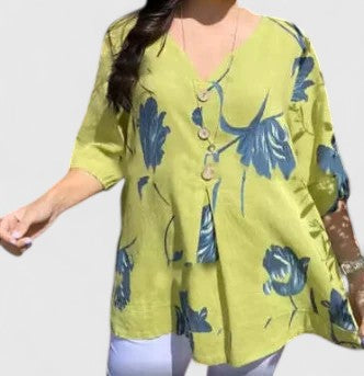 Produktbild – Isabel – Elegant blommig blus