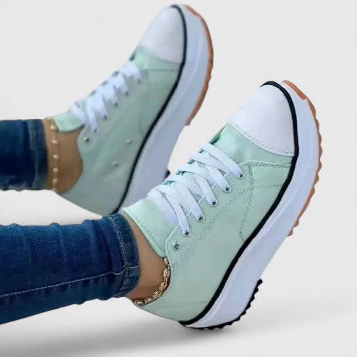 Produktbild – Kelly – Dam Sneakers med Snörning för Komfort Hela Dagen
