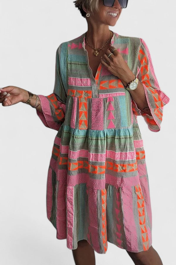 Produktbild – Gisara – Bekväm Boho Klänning