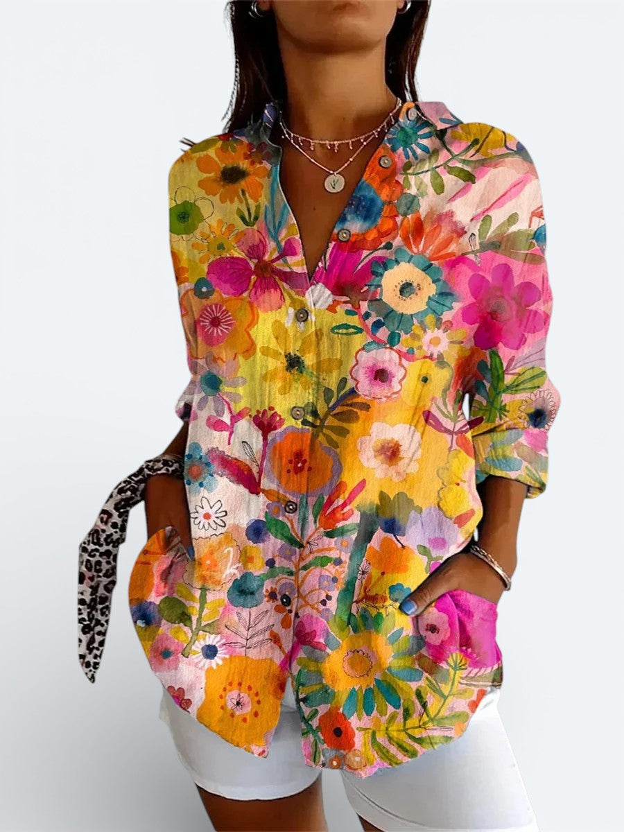 Aveline | Chic blus med knappar