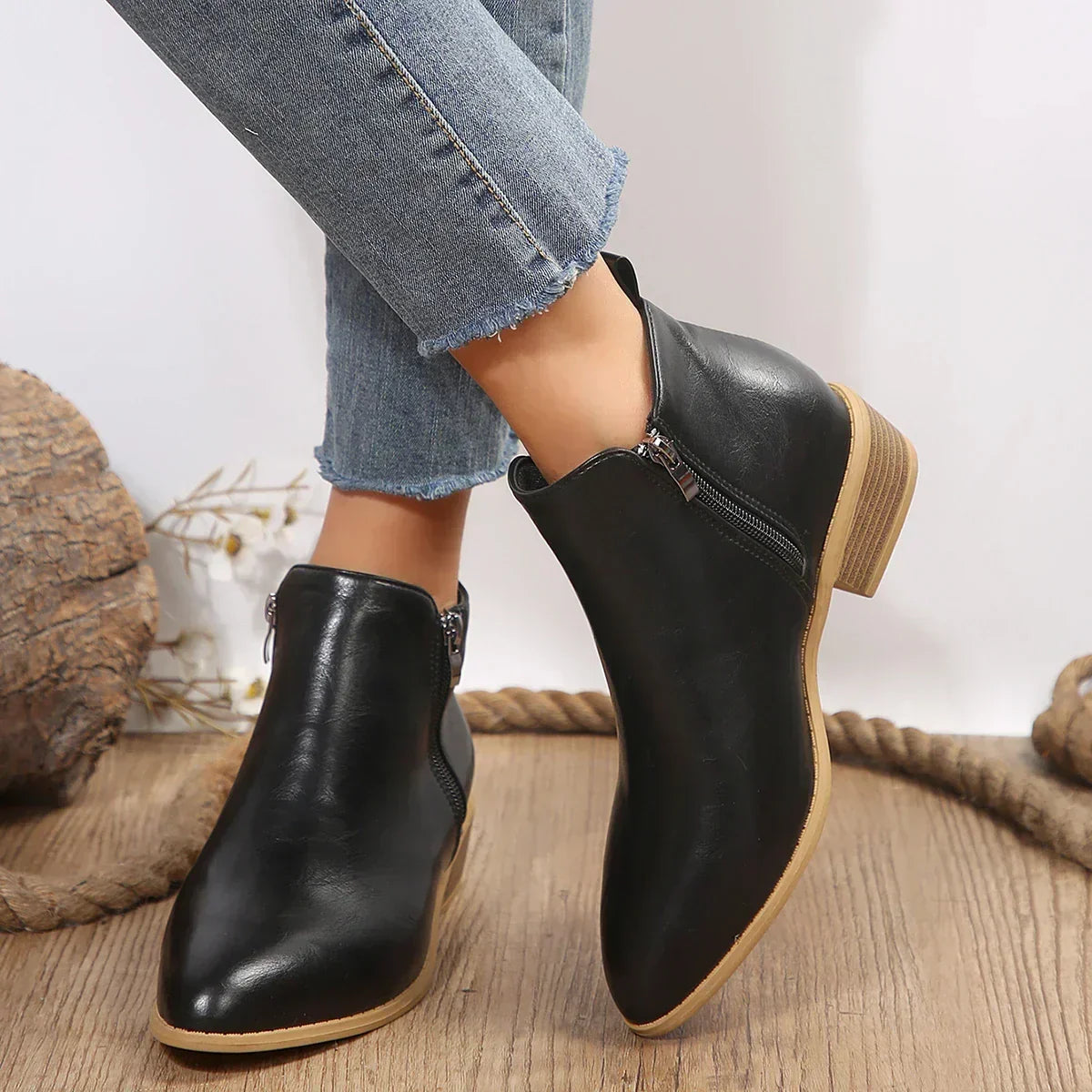 Produktbild – Mey – Bekväma Ortopediska Ankelboots