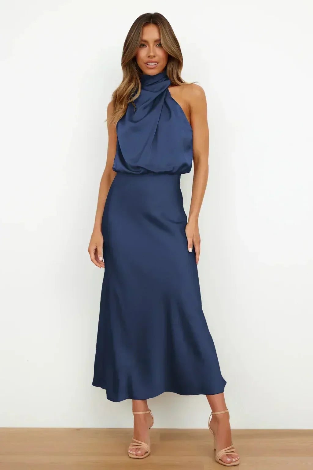 Produktbild – Faith – Kvinnors Chic Halterneck Aftonklänning