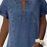 Produktbild – Christine – Elegant Denim Klänning