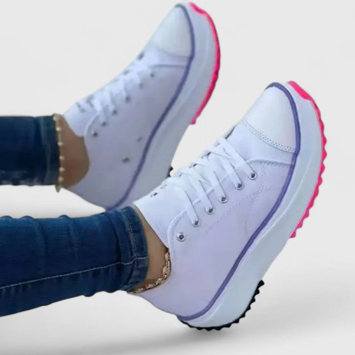 Produktbild – Kelly – Dam Sneakers med Snörning för Komfort Hela Dagen