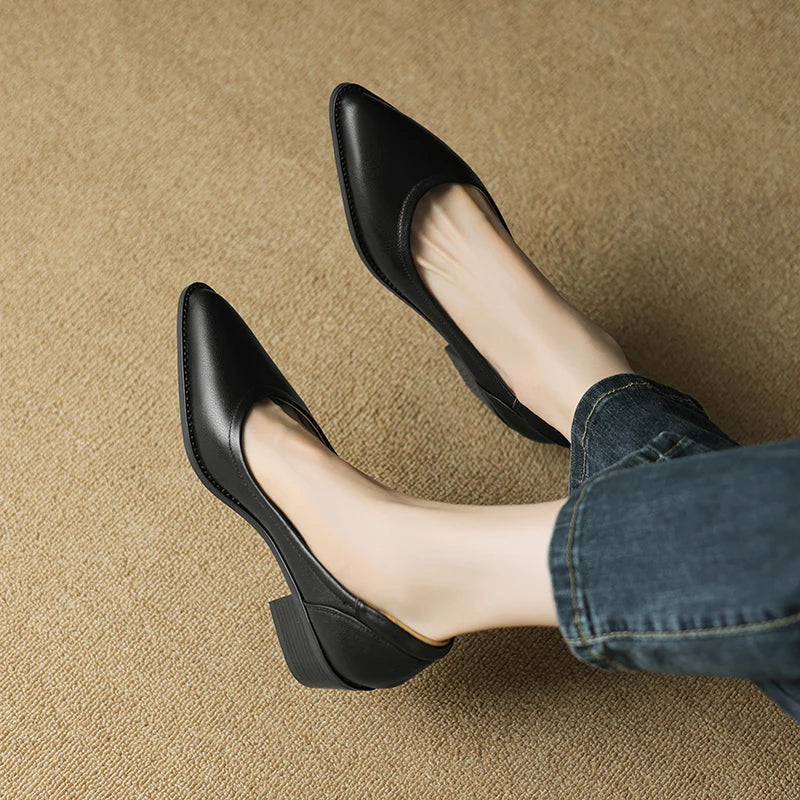 Catherine | Mjuka pumps med mellanhög klack