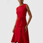 Produktbild – Eleanor – Draperad Asymmetrisk Midiklänning För Dam