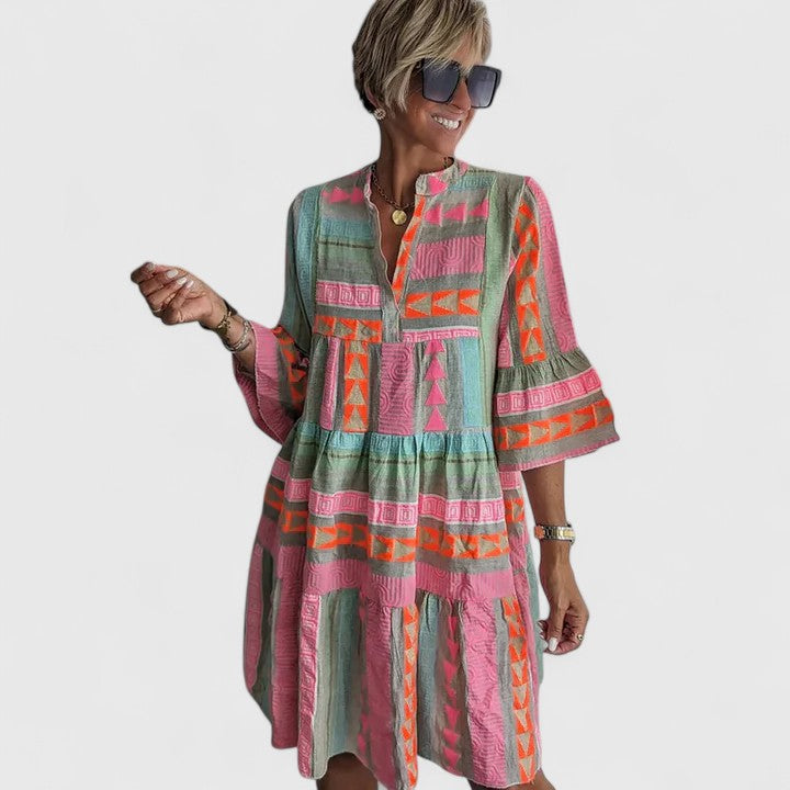 Produktbild – Gisara – Bekväm Boho Klänning