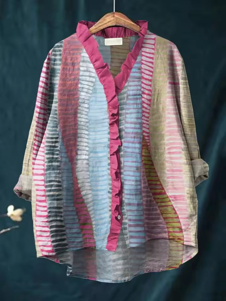 Mia | Blus med avslappnad stil