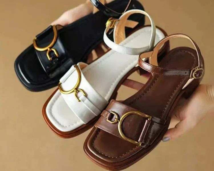 Produktbild – Amara – Platta Sandaler Med Spänne