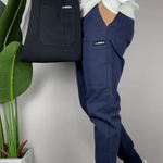 Stretchiga cargobyxor, 1+1 på köpet
