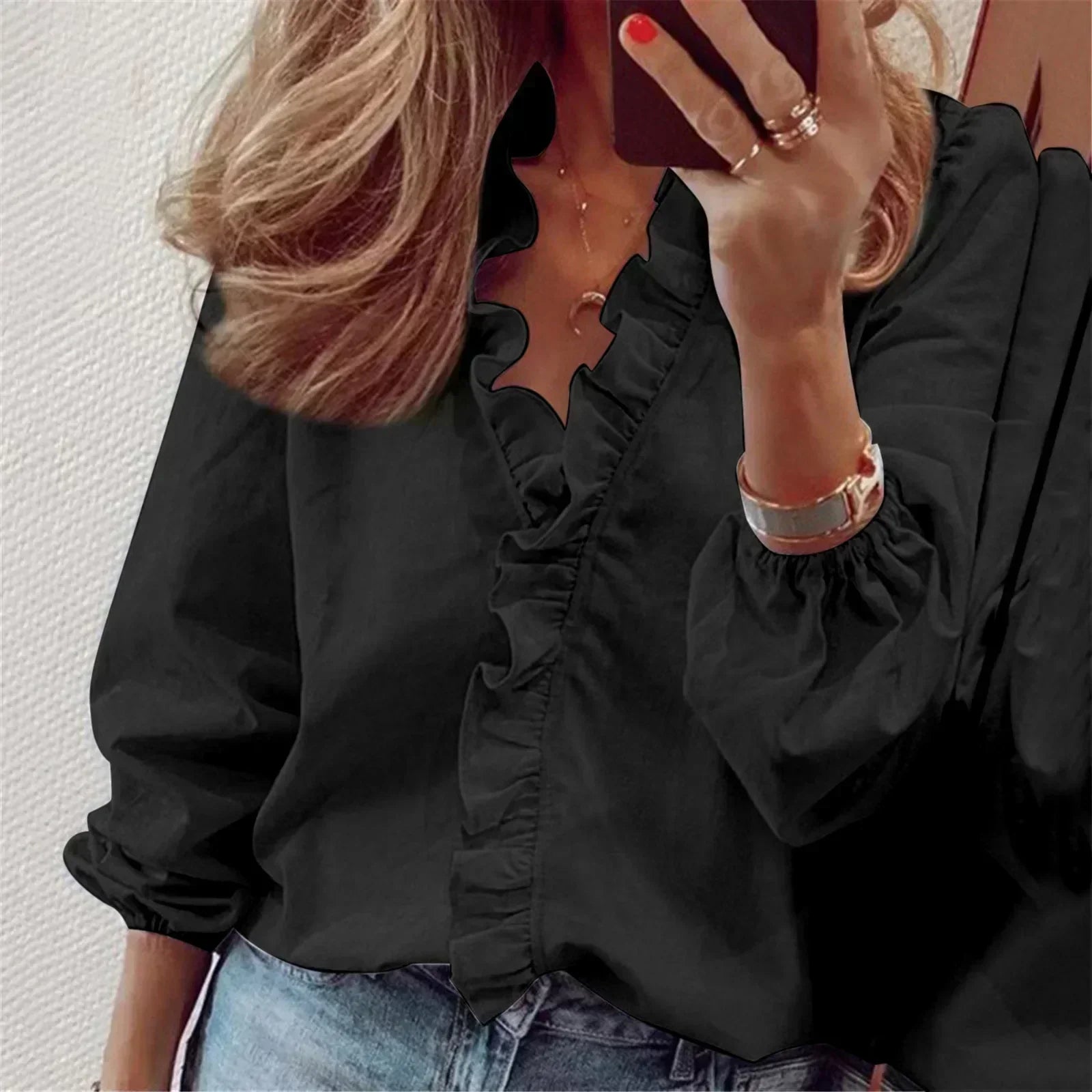 Maren | Elegant långärmad blus