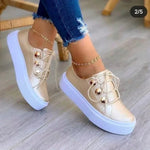 Produktbild – Serena – Ortopediska Platåsneakers Med Rund Tå