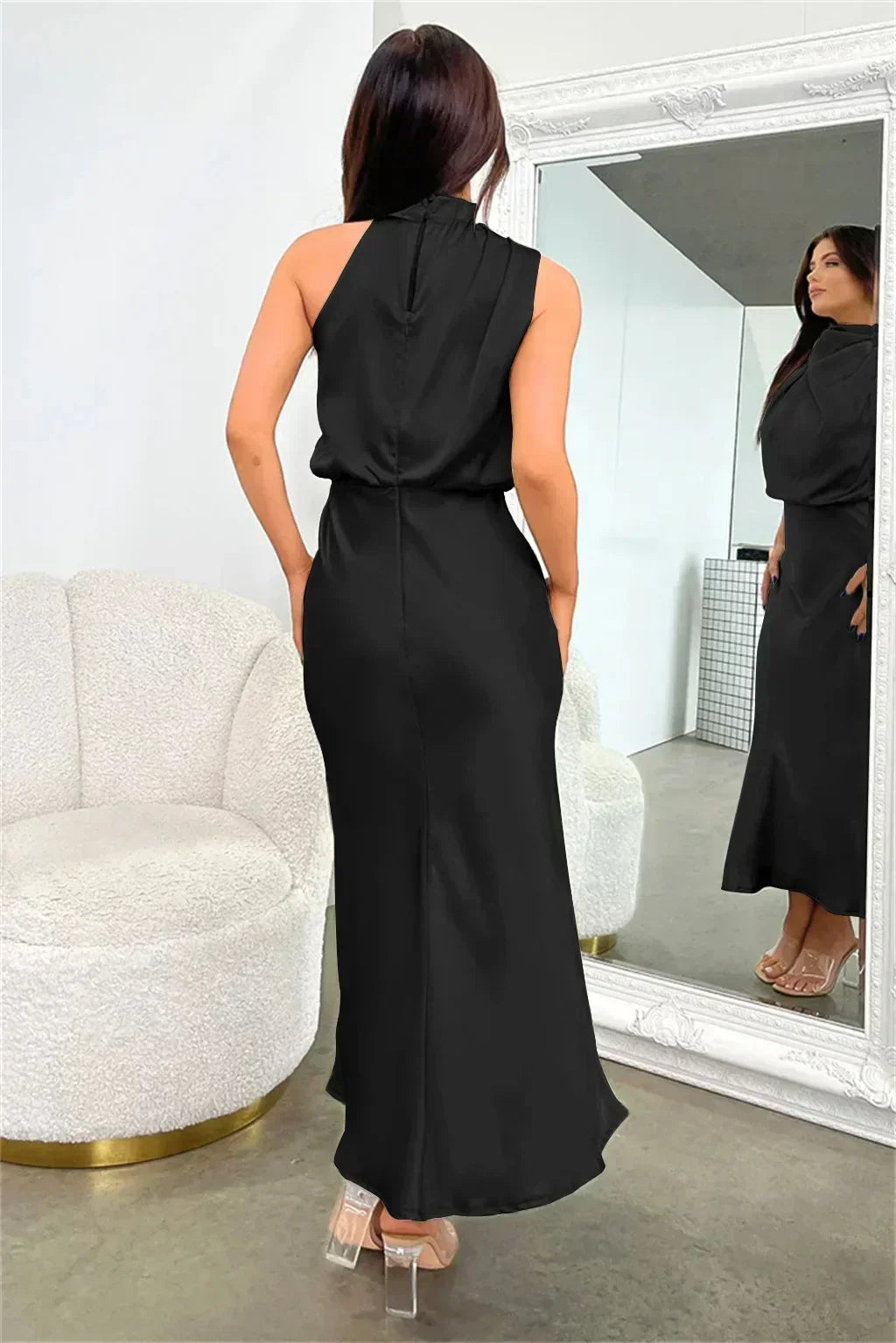 Produktbild – Faith – Kvinnors Chic Halterneck Aftonklänning