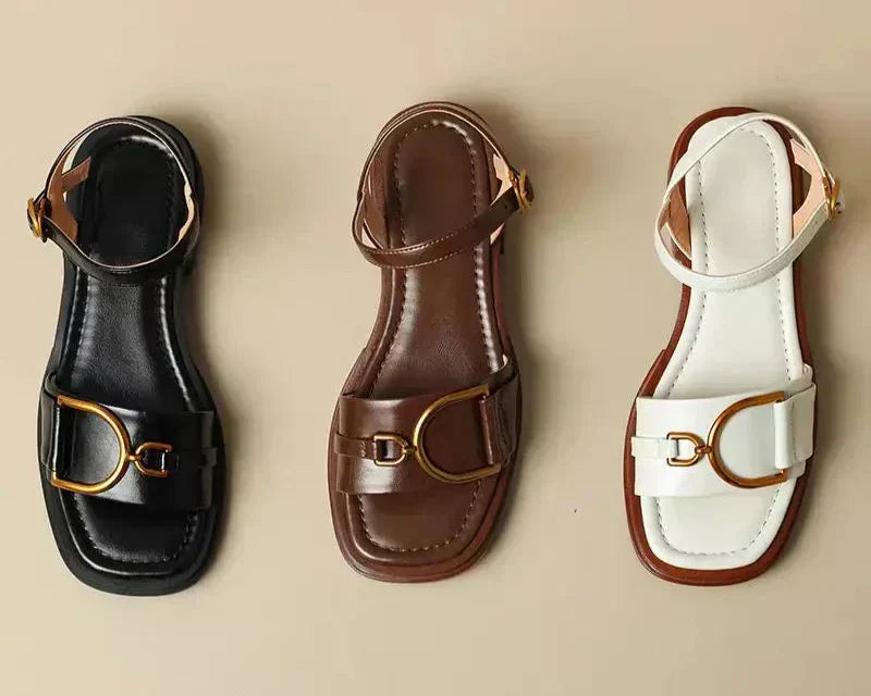 Produktbild – Amara – Platta Sandaler Med Spänne
