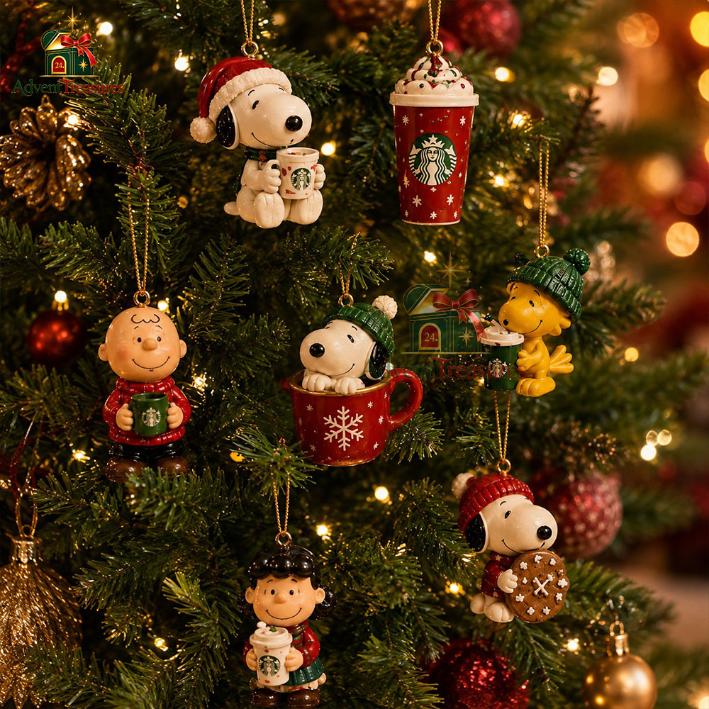 Snoopy och Starbucks – adventskalender julen 2026 – bild 2