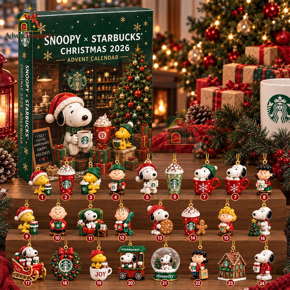 Snoopy och Starbucks – adventskalender julen 2026 – bild 3