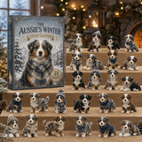 Australian shepherd i vintermiljö – adventskalender med 24 dagar – bild 2