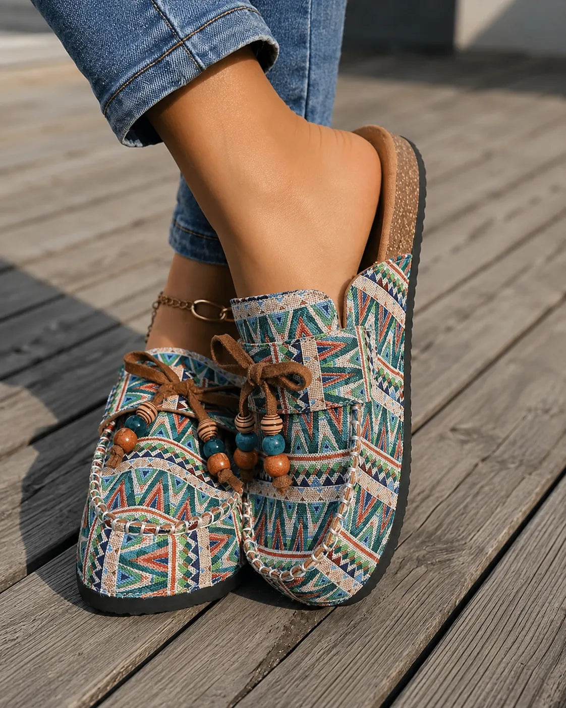 Sylvie | Vadderade bohemiska loafers