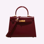 Amélia | Elegant mini-väska i vinrött läder