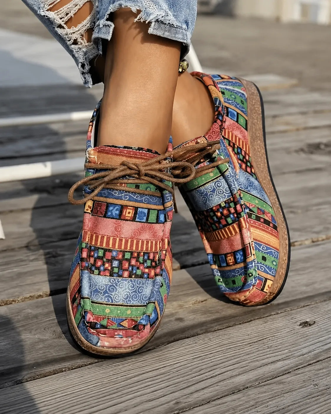 Claire | Loafers med korklook-sula