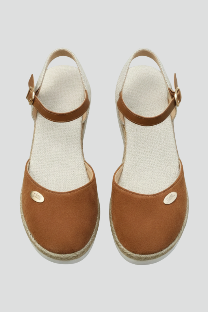 Produktbild – Maya – Espadrillsandaler Med Sluten Tå Och Slingback-rem För Dam