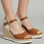 Produktbild – Maya – Espadrillsandaler Med Sluten Tå Och Slingback-rem För Dam