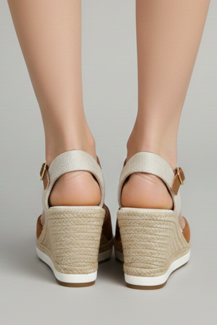 Produktbild – Maya – Espadrillsandaler Med Sluten Tå Och Slingback-rem För Dam