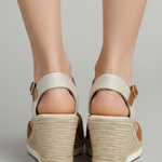 Produktbild – Maya – Espadrillsandaler Med Sluten Tå Och Slingback-rem För Dam