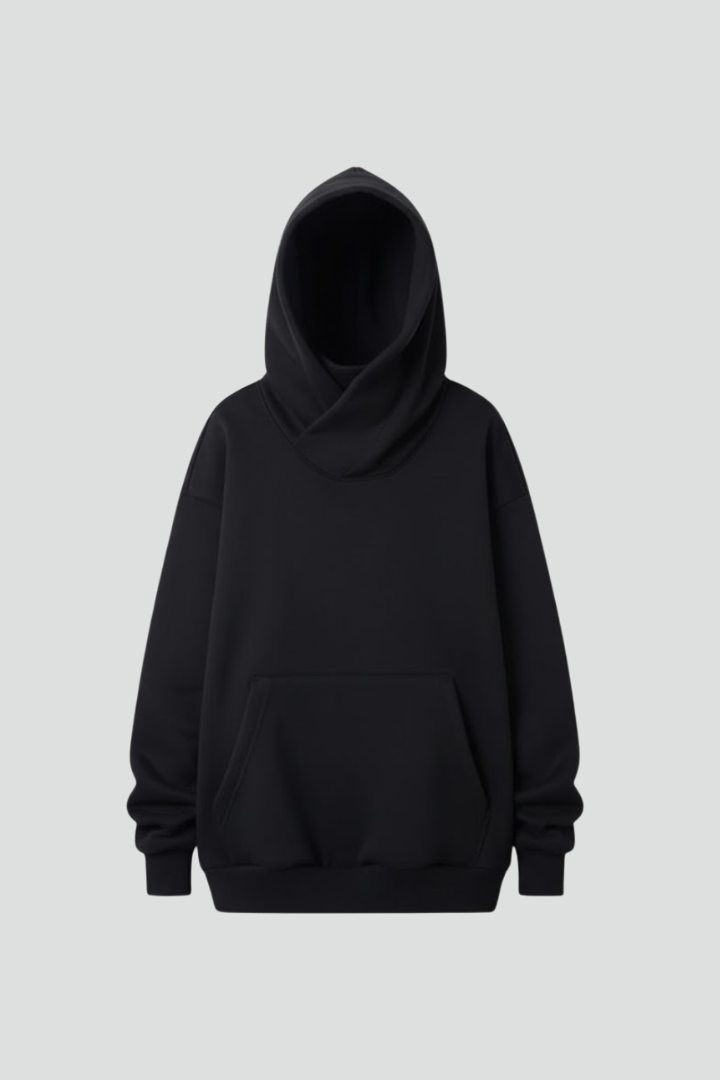 Produktbild – Gabriella – Damhoodie med hög krage och bred huva